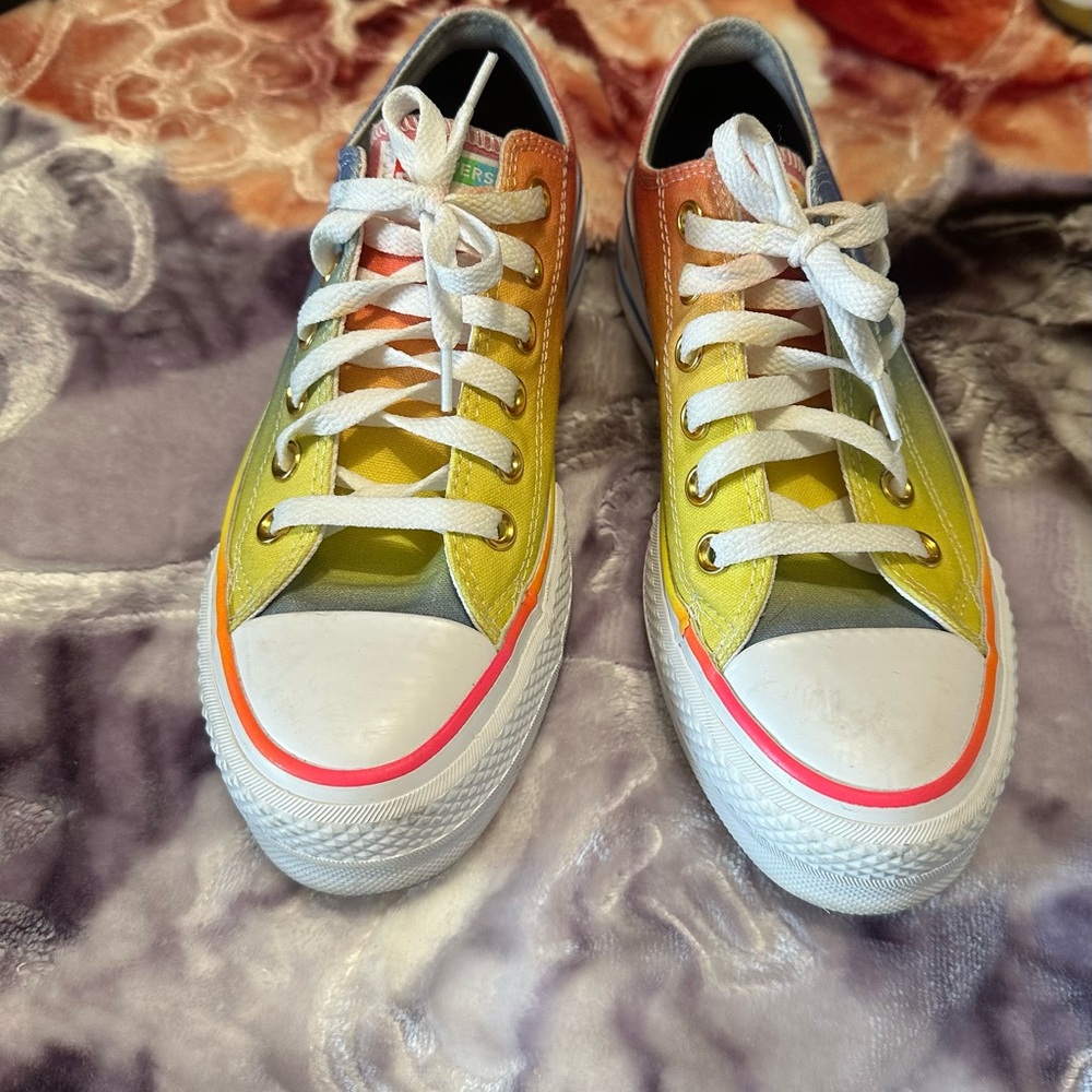 Converse Multicolor Sneakers - Yellow, Green, Orange, Pink